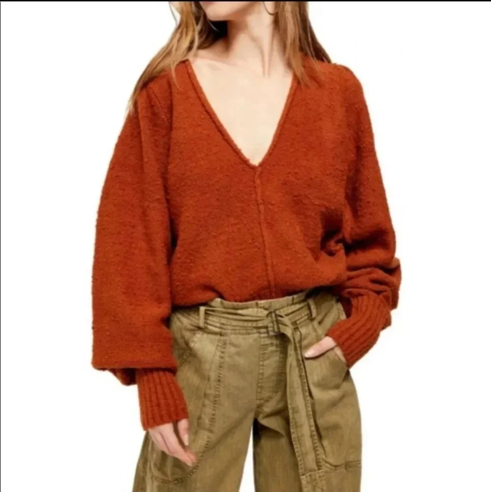 NWT Free People Reverie V-neck Sweater XS